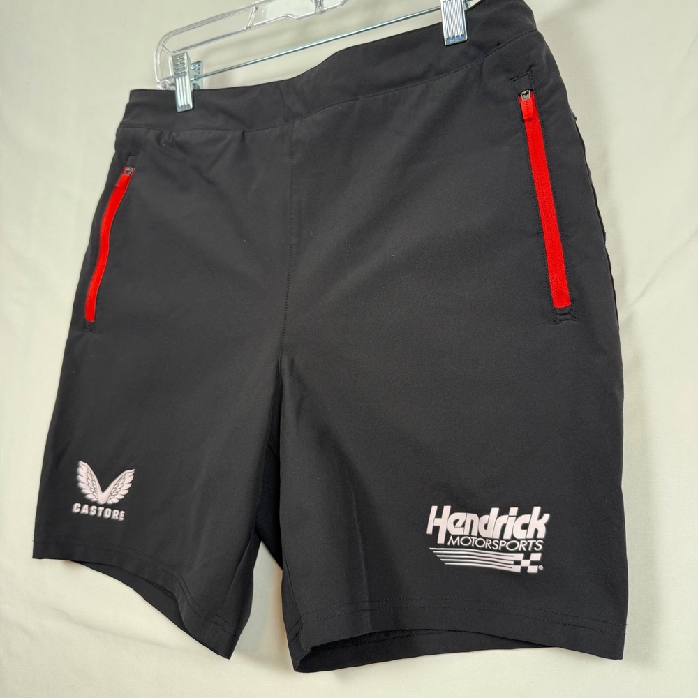 Castore Hendrick Motorsports Mens Black Athletic Training Shorts Size M Racing